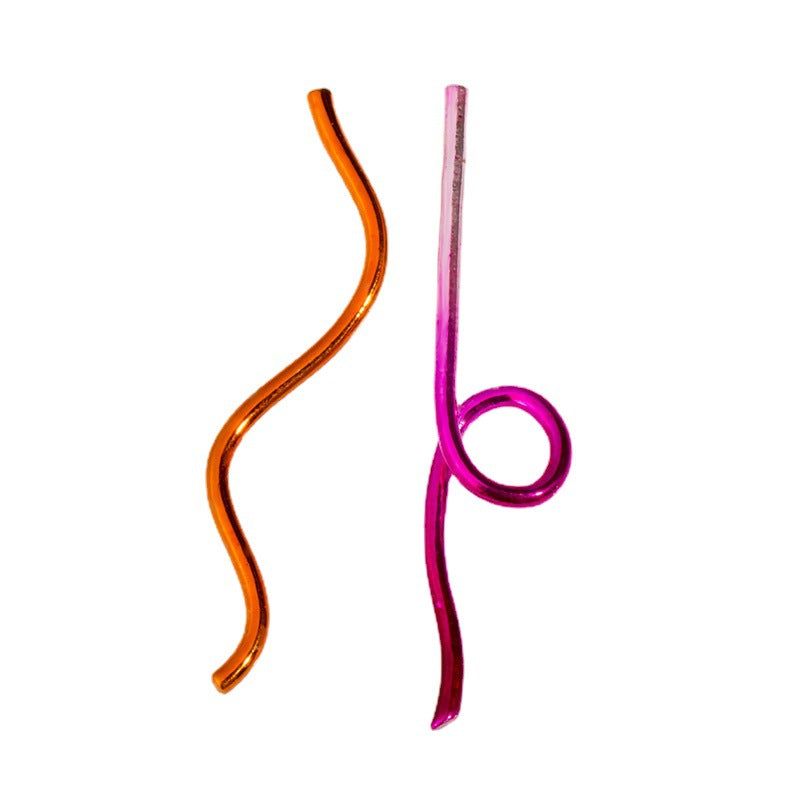 Pendientes De Aleación De Geometría Pintada al por mayor